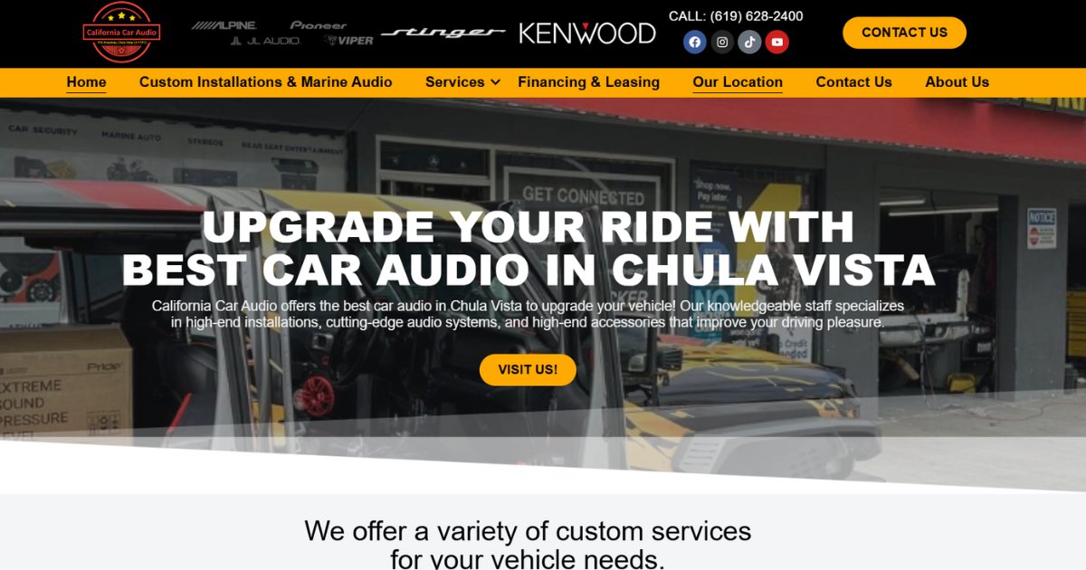 California Car Audio website